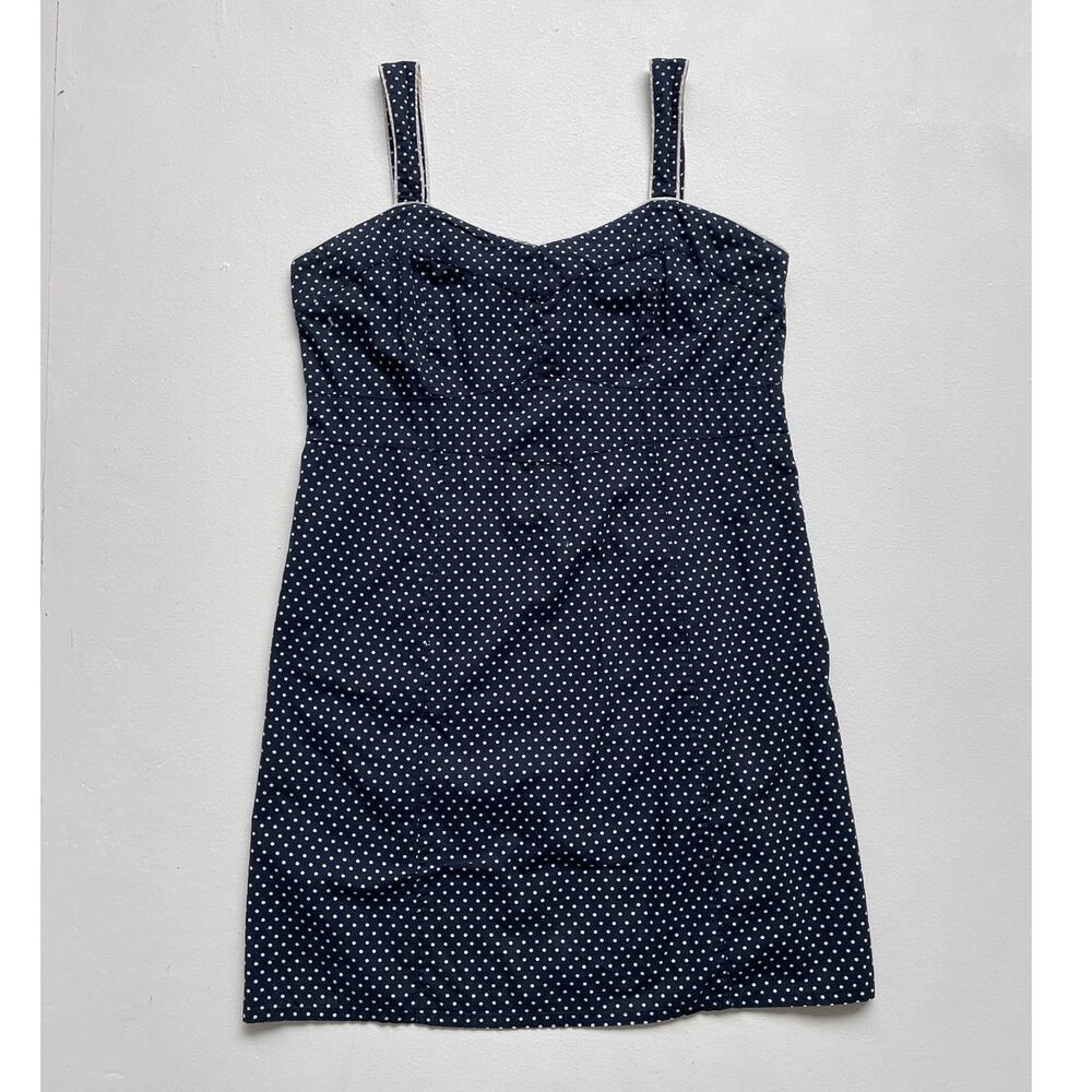 Vtg Y2K FADED GLORY Polkadot Sleeveless Bodycon Dress / Sz 18 Plus Pin Up Retro